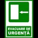 Placuta  pentru evacuare de urgenta la stanga